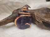 Large Oval Fluorite Natural Stone Pendant