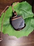 Black & Beige Crystal Agate Natural Stone Pendant