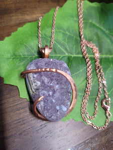 Raw Chunk Amethyst Natural Stone Pendant #2