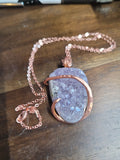 Raw Chunk Amethyst Natural Stone Pendant #2