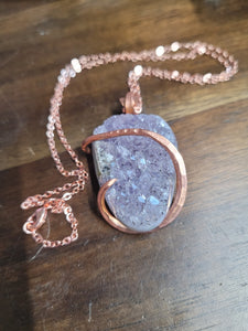 Raw Chunk Amethyst Natural Stone Pendant #2