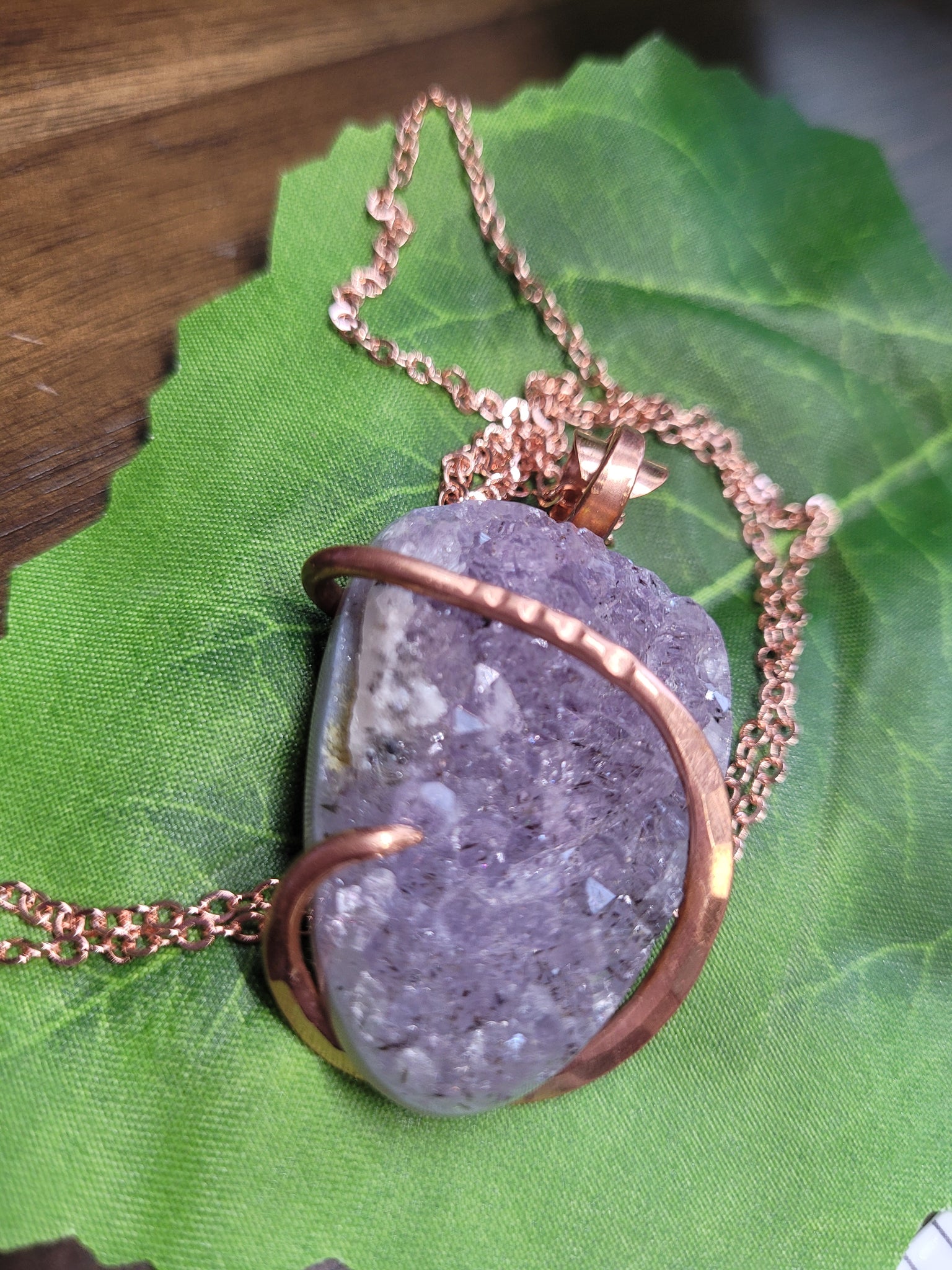 Raw Chunk Amethyst Natural Stone Pendant #2