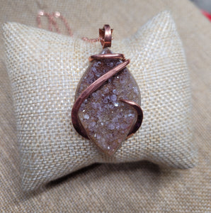 Raw Chunk Amethyst Natural Stone Pendant #3