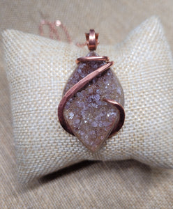 Raw Chunk Amethyst Natural Stone Pendant #3