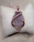 Raw Chunk Amethyst Natural Stone Pendant #3