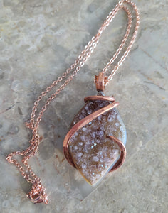 Raw Chunk Amethyst Natural Stone Pendant #3