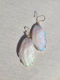 Shimmering White AB Drusy Earrings