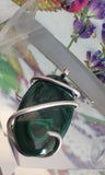 Emerald Green Malachite Unisex Natural Stone Pendant