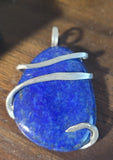 Lapis Lazuli Natural Stone Wrapped in Sterling Silver