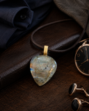 Soft Triangular Shaped labradorite Pendant/Neclace