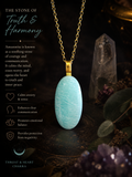 Natural Blue Russian Amazonite Oval shaped Stone Pendant