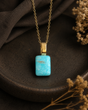 Amazonite Minimalist pendant necklace