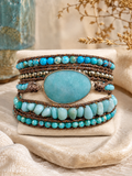 Amazonite Natural Stone Wrap Bracelet