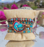 Colorful Variscite Wrap Bracelet