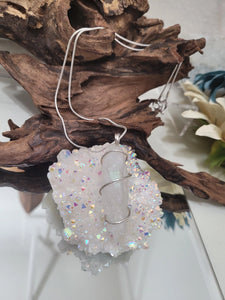 Angel Aura Quartz Necklace Pendant