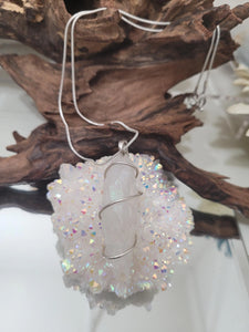 Angel Aura Quartz Necklace Pendant