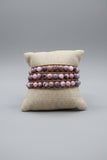 Rhodonite Beaded Wrap Bracelet