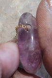 Tear Drop Shape Rainbow Fluorite Natural Stone Pendant #9