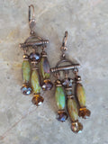 Picasso Bead Chandelier Earrings