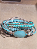 Amazonite Natural Stone Wrap Bracelet