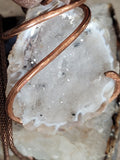 Brazilian Agate Crystal Filled Geode Pendant Necklace
