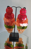 Autumn Harvest Cascade Long Drop Paillette Earrings