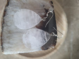 Teardrop Shape Rose quartz Earrings