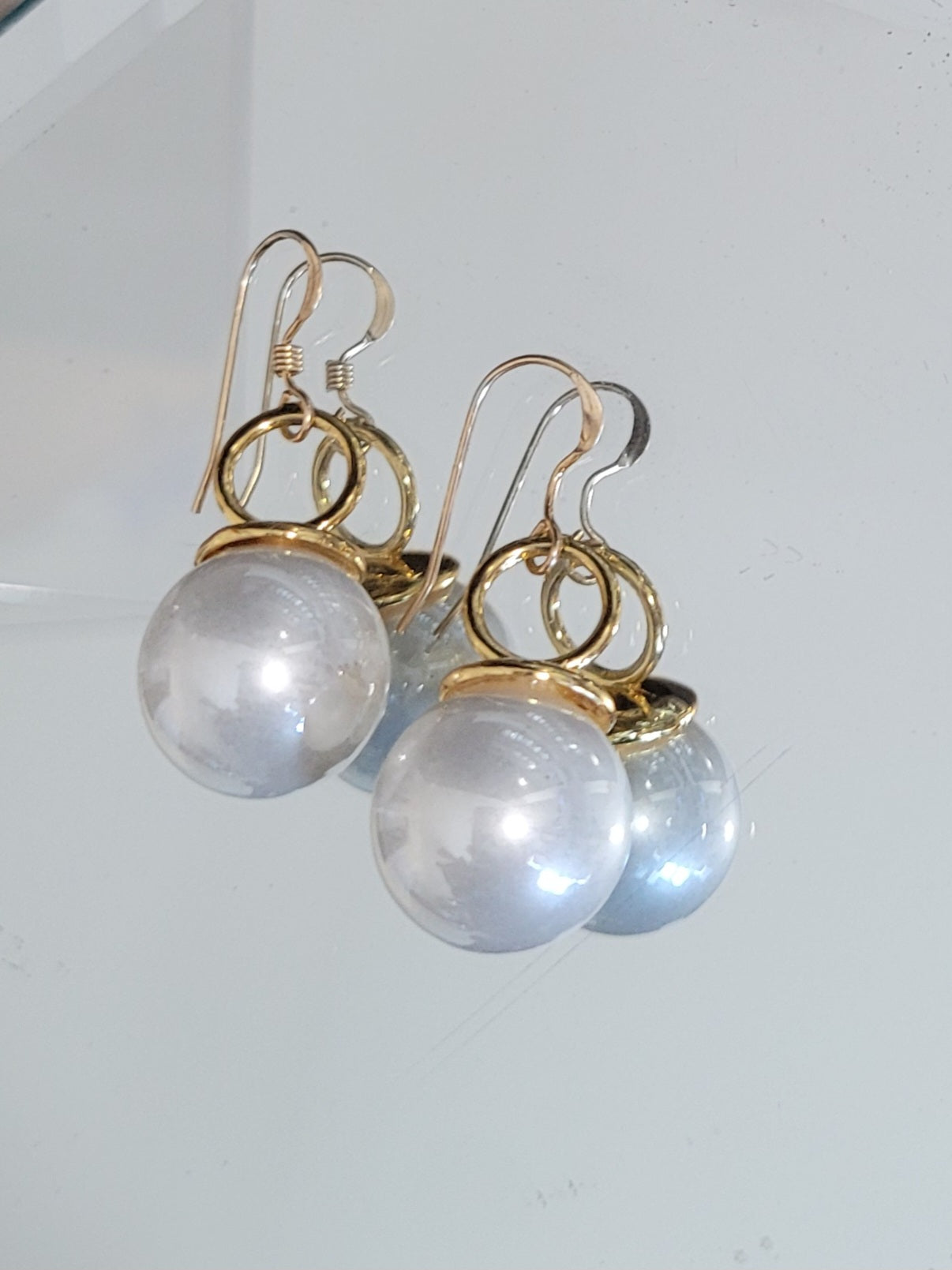 Oversized Faux Pearl Earrings