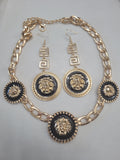 Designer Lion head Necklace and Earrings Set