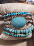 Amazonite Natural Stone Wrap Bracelet