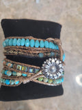 Amazonite Natural Stone Wrap Bracelet