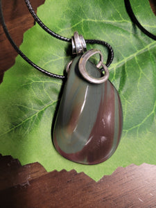 Rainbow Obsidian Wire Wrap Pendant