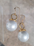 Oversized Faux Pearl Earrings