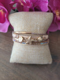 Magnetic Clasp Starfish Cuff Bracelet - Gold