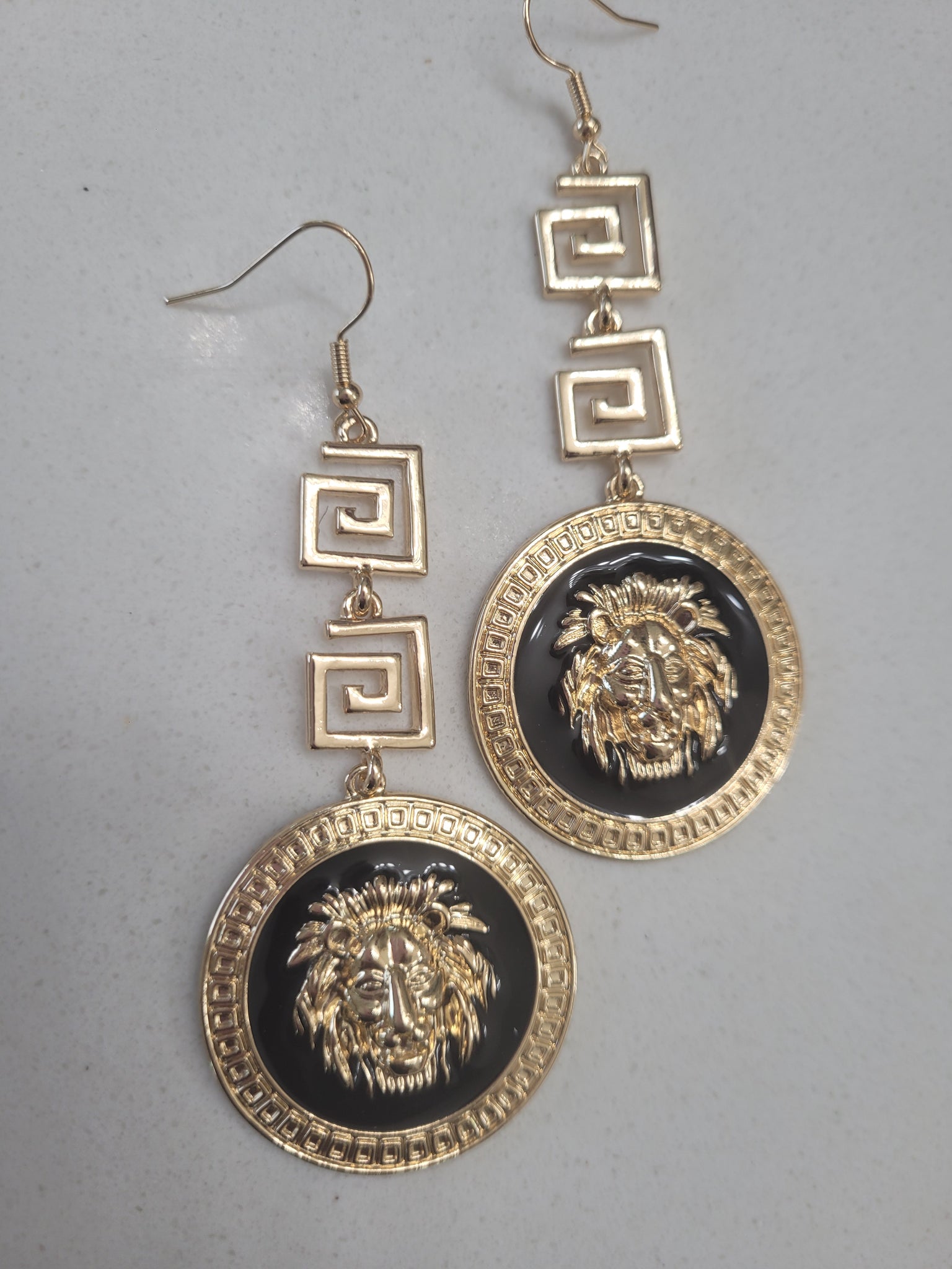Designer Lion head Necklace and Earrings Set