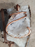 Brazilian Agate Crystal Filled Geode Pendant Necklace
