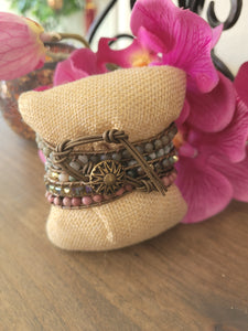 Labradorite Natural Stone Wrap Bracelet