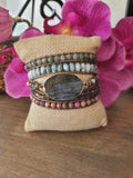 Labradorite Natural Stone Wrap Bracelet