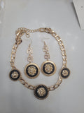 Designer Lion head Necklace and Earrings Set