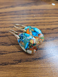 Sea Sediment Jasper Teardrop Earrings-Multi Color
