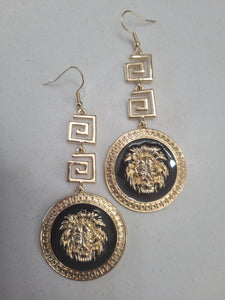 Designer Lion head Necklace and Earrings Set