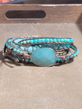 Amazonite Natural Stone Wrap Bracelet
