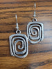 Stylish Antiqued Silver Geometric shape fashion Earrings
