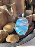 Oval Opalite Stone Pendant - Sterling Silver