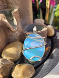 Oval Opalite Stone Pendant - Sterling Silver