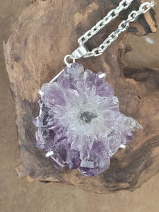 Amethyst Stalactite Pendant on Sterling Silver