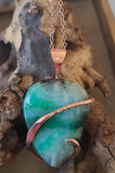 Green Agate (2)Natural Stone Pendant