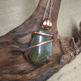 Oval Shaped Labradorite Wire Wrapped Pendant - Medium #5