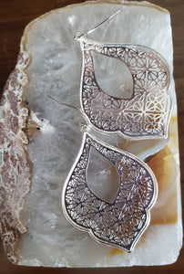 Arabesque Filigree Persian Moroccan Style Designer Earrings