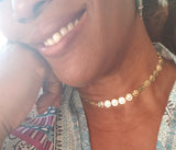 Smiley Face Emoji Choker Necklace